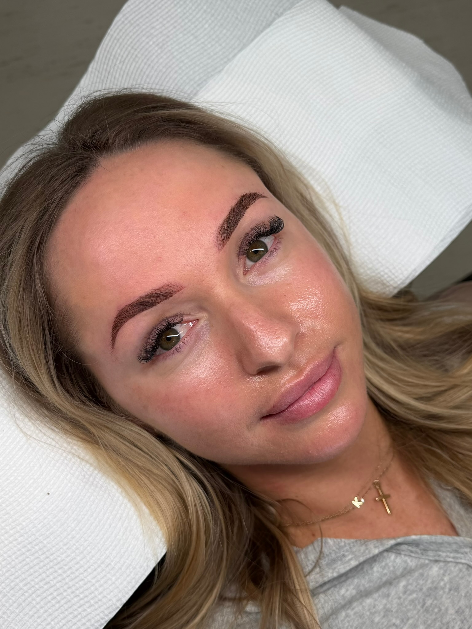 Brows after ombré brow treatment
